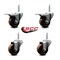 Service Caster 3 Inch High Temp Phenolic 58 Inch Stem Caster Set 2 Total Lock Brakes SCC-TSTTL20S314-PHRHT-58212-2-S-2 - alternate 3